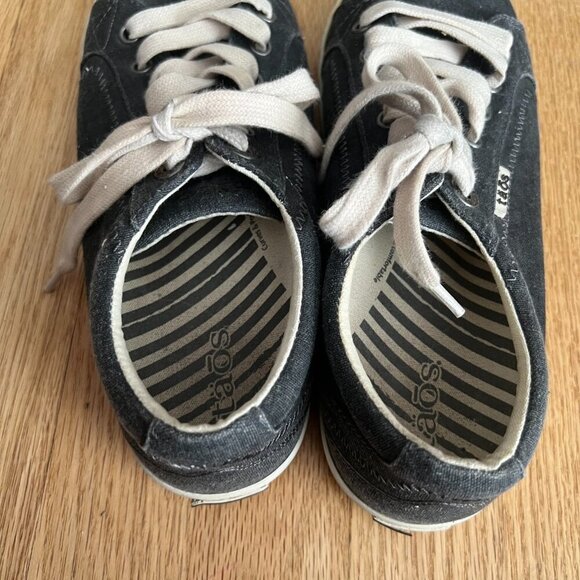 Taos Star Blue Canvas Lace Up Low Top Sneakers Women's Size 8 - Picture 8 of 10